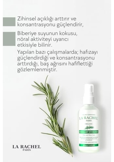 Organik Biberiye Suyu %100 Saf Ve Doğal Saç Dökülmesine Karşı, Saç Uzamasını Destekler, Saç Derisini Canlandırır