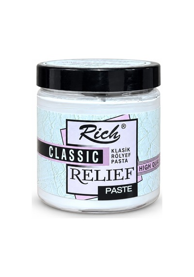 Rich Klasik Rölyef Pasta Beyaz 250 Ml / 350 Gr