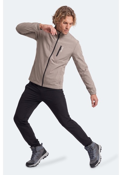 Slazenger Cedo Erkek İçi Polarlı Rüzgar Ve Su İtici Bej Mont & Kaban