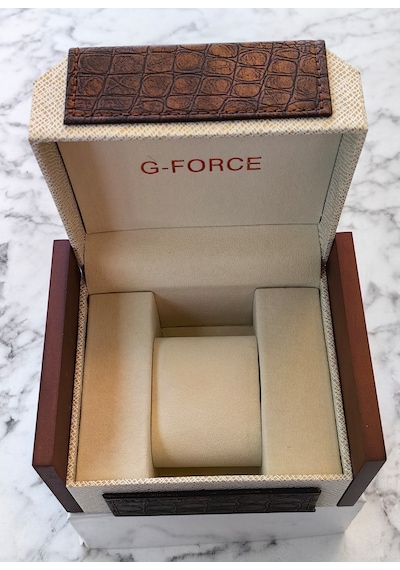 G-force Js25 Orjinal Miyota Mekanizma Gümüş Siyah Erkek Kronograf Kol Saati Lüks Kutulu Gümüş - Siyah
