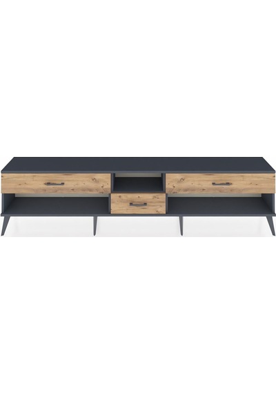 Arges Tv Ünitesi Tek Raflı 3 Çekmeceli 220x30x51 Antrasit-antrasit/çam Antrasıt/atlas Çam - Antrasıt Arges Tv Ünitesi Tek Raflı 3 Çekmeceli 220x30x51 Antrasit-antrasit/çam Antrasıt/atlas Çam - Antrasıt
