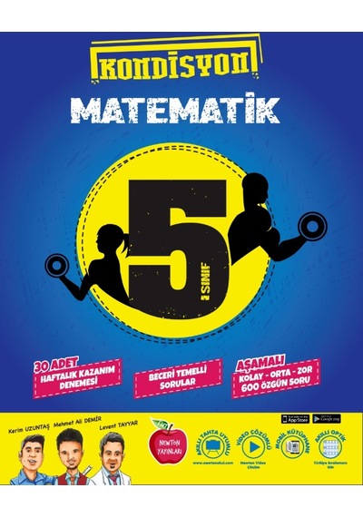 Newton 5. Sınıf Kondisyon Matematik Haftalık Kazanım Denemesi