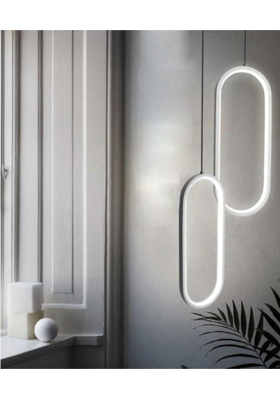 Tra30074B Eco 2X(50X15 Cm) Led Avize Sarkıt Küpe2