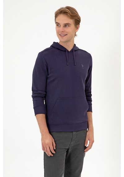 U.S. Polo Assn. Erkek Mürdüm Basic Sweatshirt 50313720-VR074