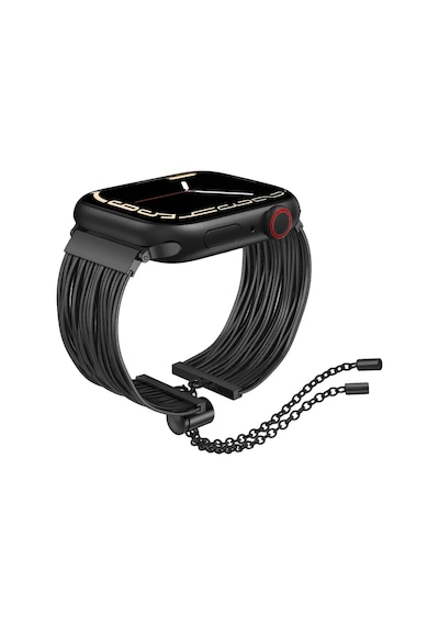 Apple Uyumlu  Watch  10 42mm Redclick Krd-137 Metal Hasır Bilezik Kadın Kordon