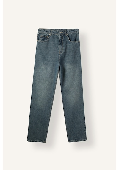 Defacto Baggy Fıt Normal Bel Geniş Paça Jean Pantolon H2972ax26aunm84 İndigo-nm84