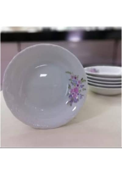 Porland Porselen Buket 12'li Çukur Yemek Tabak 17 Cm