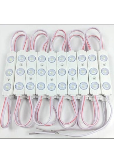 10 Adet Mercek Modul Led Beyaz Renk 1,5 W