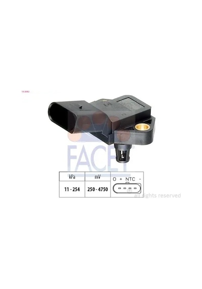 Vw Jetta 3 Map Sensoru 1.9 Tdi 2006-2011 Bkc Bls Bxe Facet 103083