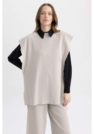 Defacto Regular Fit Süveter Y1323AZ23AUGR445 Gri