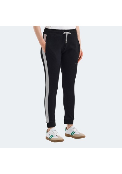 Slazenger VEVA Kadın Cepli Siyah Eşofman Altı