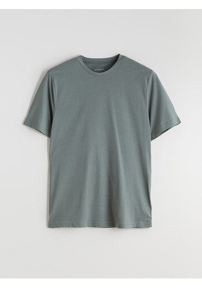 Lcwaıkıkı Classic Yeşil %100 Pamuk Regular Fit Basic Tişört