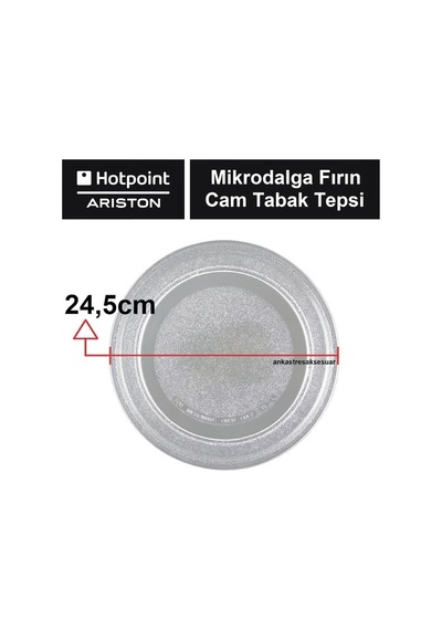 Hotpoint Ariston Indesit Uyumlu Mikrodalga Düz Taban Cam Tabak Tepsi - 411500813