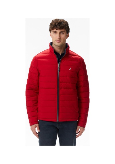 Nautica Erkek Bej Regular Fit Çift Taraflı Mont Desenli V622744 Bej