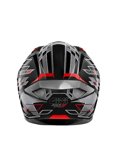 Givi 50.9 Assault Kapalı Motosiklet Kaskı Siyah - Titanyum - Kırmızı