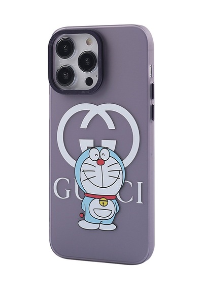 İphone 14 Pro Kılıf Prada Desenli Kapak - Prada Mor - 3
