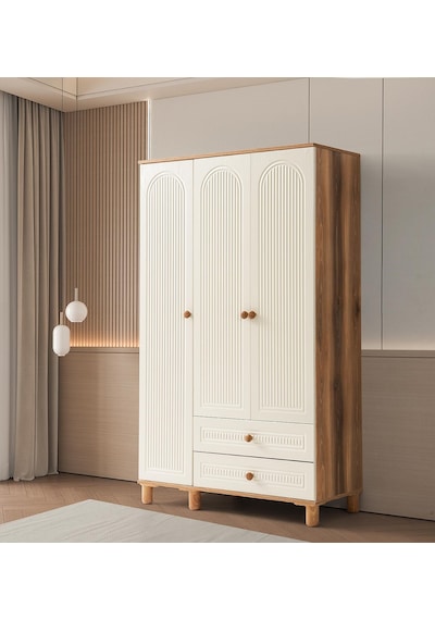 Bohem Mdf 3 Kapılı Dolap-ekru