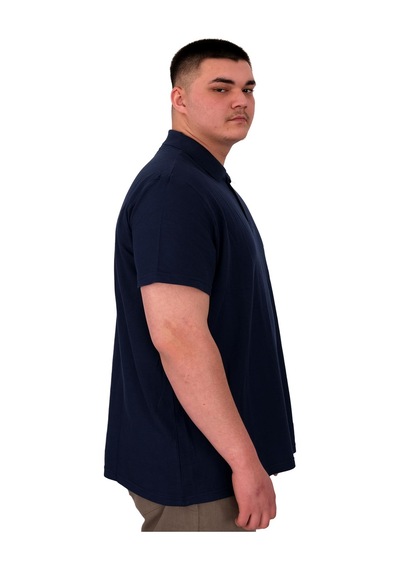 Mode Xl Büyük Beden Erkek T-shirt Polo Sea Bound U25303 Indigo İndigo