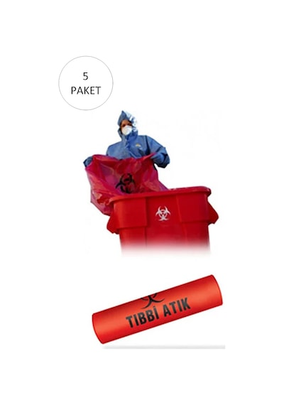 Orta Boy 55 X 60 Cm 300 Gr 10 Lu Rulo X 5 Paket 50 Adet Kırmızı-siyah Baskılı
