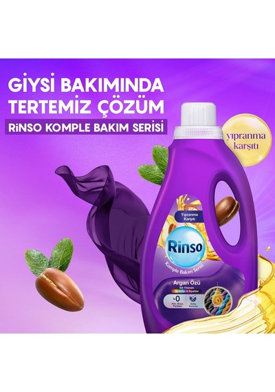 Sıvı Çamaşır Deterjanı Komple Bakım Serisi Argan Özü Renkliler Ve Siyahlar İçin 1.5 L