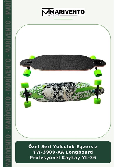 Özel Seri Yolculuk Egzersiz Yw-3909-aa Longboard Profesyonel Kaykay Yl-36 Çok Renkli