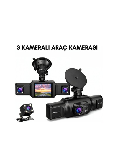 4 Kanallı 1080p Araç Kamerası 3.16 İnç Ips Ekran Gece Görüşlü Park Modlu