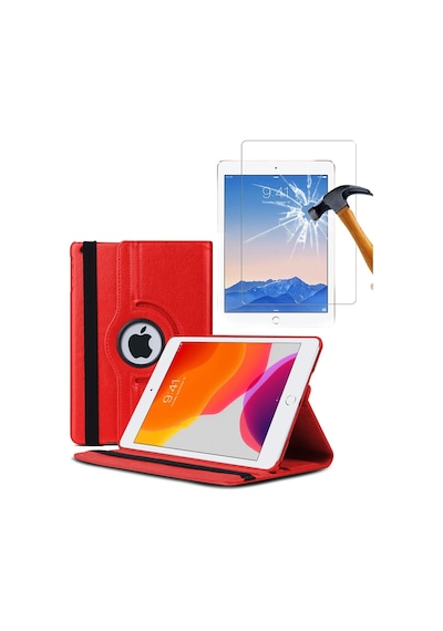 Air 1 2 Uyumlu 5. 6. Nesil 9.7 İnç 360 Dönerli Tablet Kılıfı + Ekran Koruyucu Arka Kapak