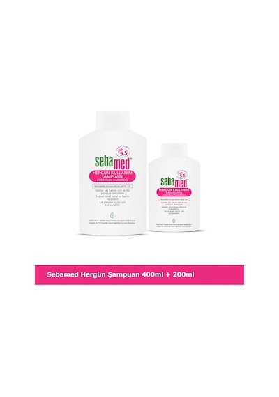 Sebamed Besleyici ve Onarıcılı Normal ve Kuru Saç Tipine Uygun Her gün Kullanım Şampuan 400 ML - 200 ML Set