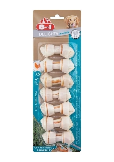 Delights Pro Dental Xs Boy Kemik 7'li, 84 Gr. Köpek Ödülü