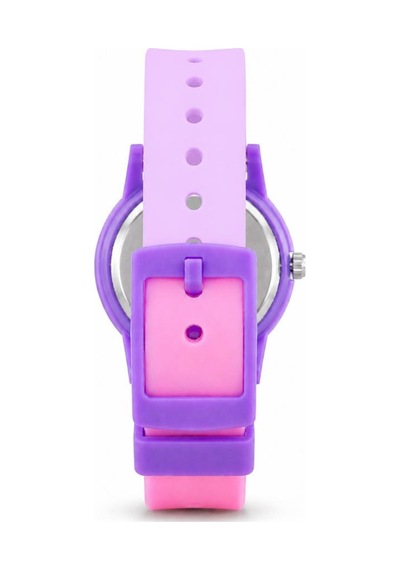Kuyruk Yıldızı Desenli Kız Çocuk Kol Saati Pembe Mor Analog Saat St-304410 Beyaz