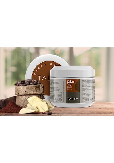 Talya Soğuk Sıkım %100 Saf ve Doğal  Katı Kakao Yağı 50 ML