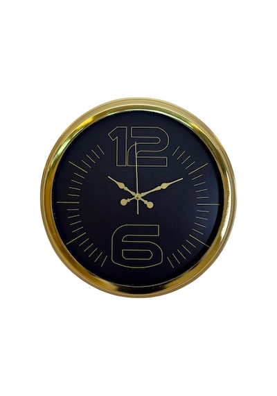 Elite Luxury Gold 40 Cm Metal Duvar Saati Çok Renkli