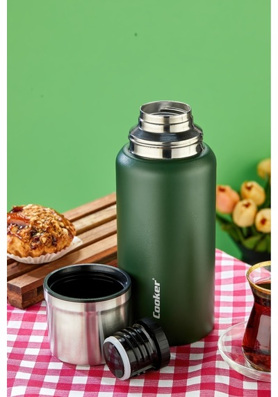 Cooker Campmate 750 Ml Paslanmaz Çelik Termos Ckr2106 Haki