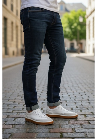 Dosa Shoes Casual Erkek Ayakkabı-lacivert Beyaz