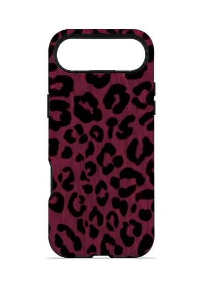 Velvoria Valestra Fuşya Leopar Apple Apple iPhone Uyumlu 17 Air Magsafe Koruma Kılıfı Valestra Magline - Fuşya Leopar