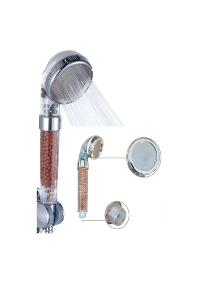 Duş Başlığı Arıtmalı Kokulu Su Tasarruflu Başlık Banyo Duşakabin Su Arıtma Mini Toplu Arıtmalı Gri P Diğer