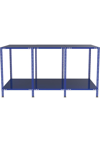 2 Katlı Renkli Paketleme Masası - Atölye, Depo, Hobi Çalışma Masası - Mavi Siyah-177x93 Cm-75 Cm Çok Renkli 2 Katlı Renkli Paketleme Masası - Atölye, Depo, Hobi Çalışma Masası - Mavi Siyah-177x93 Cm-75 Cm Çok Renkli