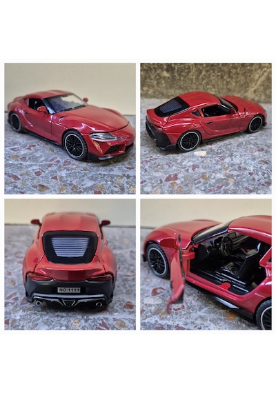 Diecast,metal Oyuncak Araba Toyota Supra 2023 10 Cm Çek Bırak Mod