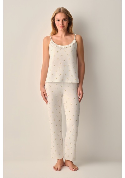 Suwen Nude Atlet Pantolon Pijama Takımı Sh26615660a338 Ekru