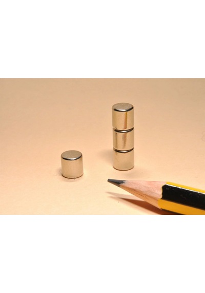 25 Adet, 6x6 Mm Neodyum Mıknatıs, Silindir, Güçlü Magnet, 6mm X 10mm