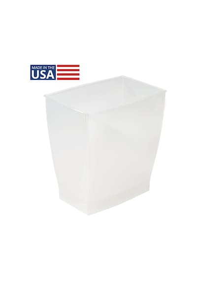İdesign 64720eu Spa Rechteckiger Mülleimer, 11 Liter, Mattiert Belirtilmemiş