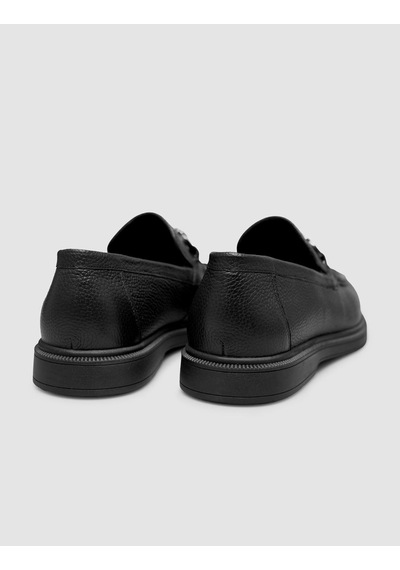 Vesamo Cabani Hakiki Deri Siyah Erkek Loafer Ayakkabı