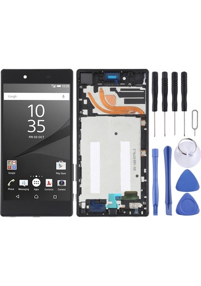 Cbtx Sony Xperia Z5 Premium E6853 Sayısallaştırıcı Tam Montaj Uyumlu Çerçeveli Lcd Ekran Siyah