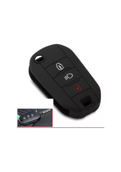 Peugeot Uyumlu 208 308 408 5008 2008 3008 Rifter Anahtar Kılıfı Silikon