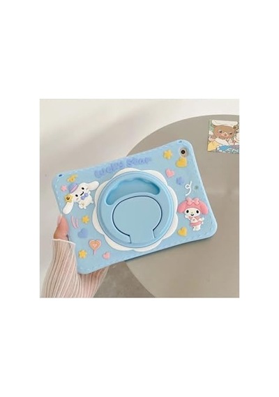 Ipad 10.9 10. Nesil A16 2025 Ile Uyumlu Lucky Star Mavi Çocuk Askılı Standlı Tablet Kılıfı, Lucky Mavi