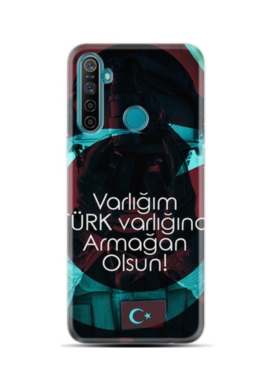 Realme 5I Kılıf Desenli Şanlı Türk Bayrağı 3 1425