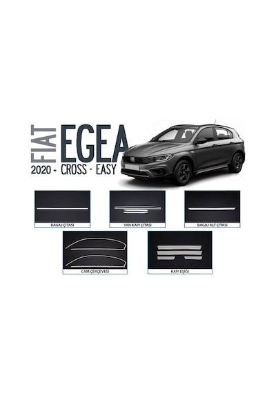 Omsa Fiat Egea Cross Easy Krom Aksesuar Seti 18 Parça 2020 Ve Sonrası