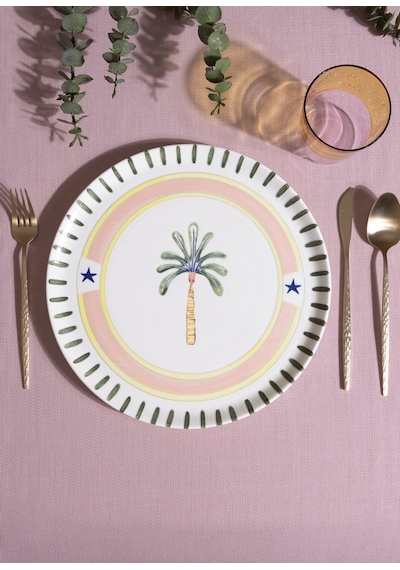 The Mia Italian Summer Servis Tabağı 30 Cm Çok Renkli