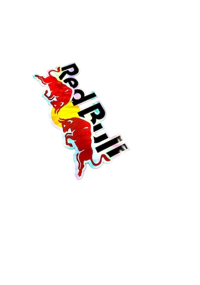 Red Bull Hologram Özel Üretim Sticker - Red Bull Sticker Hologramlı Ürün