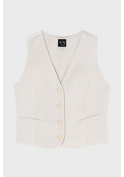 Armani Exchange Zincir Detaylı Regular Fit V Yaka Yelek Kadın Yelek Xw001954 Af21553 U6223 Bej Armani Exchange Zincir Detaylı Regular Fit V Yaka Yelek Kadın Yelek Xw001954 Af21553 U6223 Bej